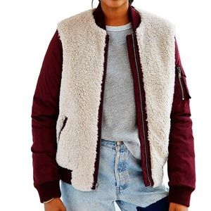 Levi’s Sherpa Red Bomber Jacket